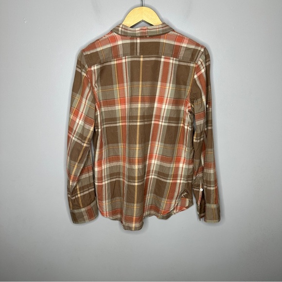 Lauren Ralph Lauren plaid button down long sleeve blouse - Picture 4 of 8